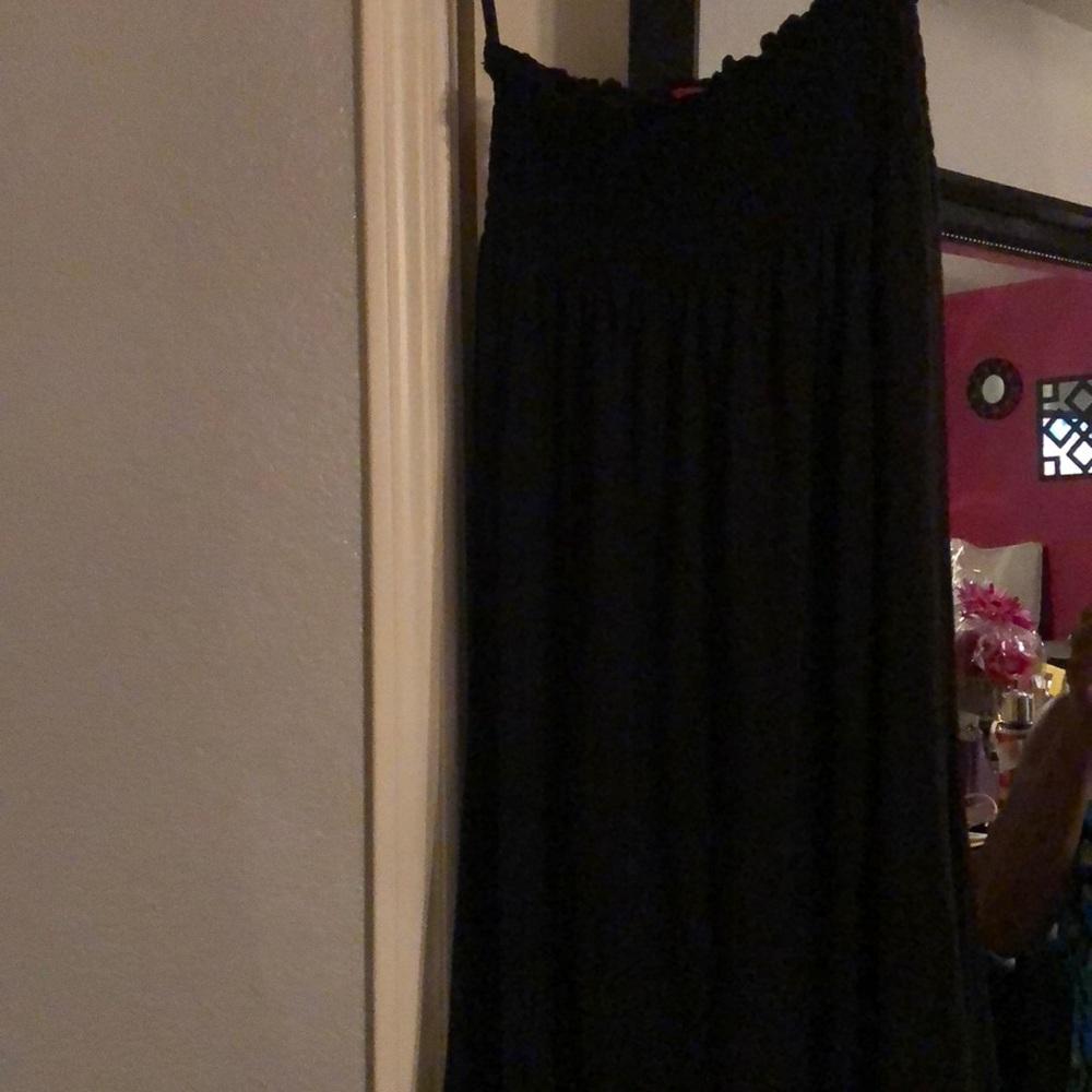 Black maxi dress